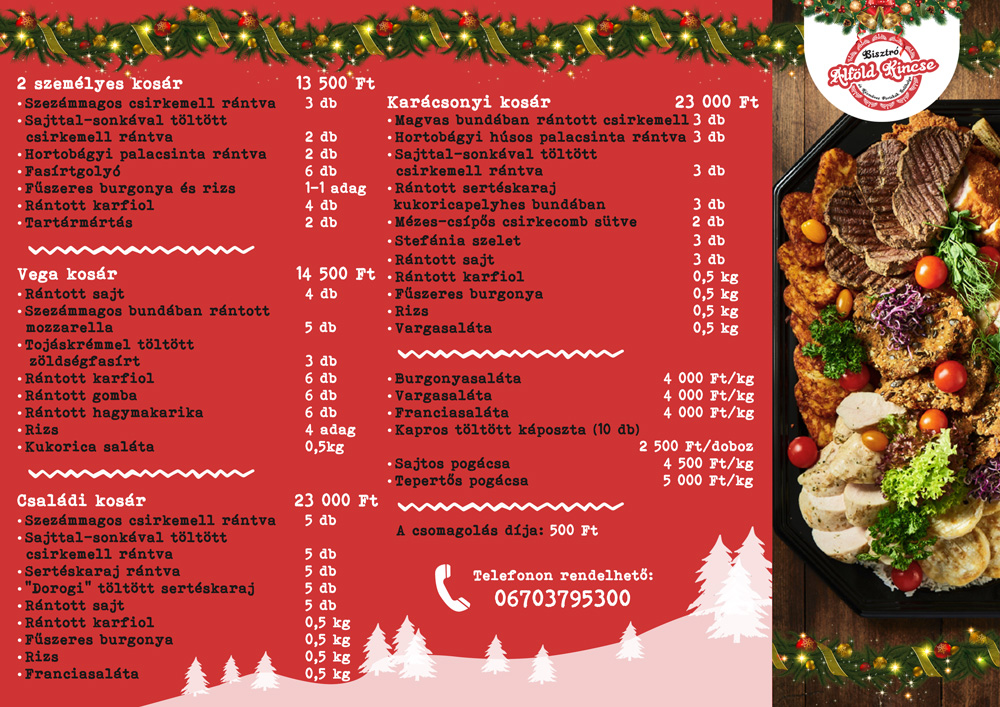 Karácsonyi sültes tálak